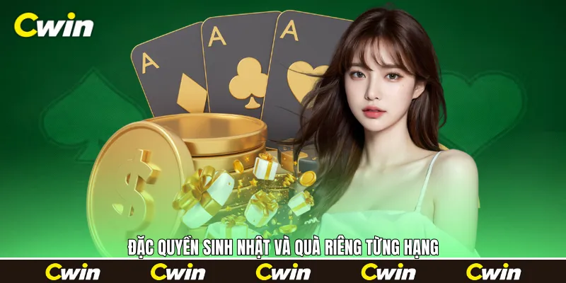 Đặc quyền sinh nhật và quà riêng từng hạng Đặc quyền sinh nhật và quà riêng từng hạng