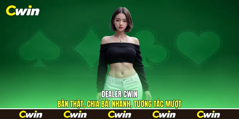 Dealer Cwin - Bàn Thật, Chia Bài Nhanh, Tương Tác Mượt