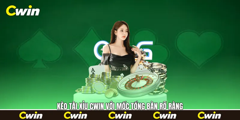 Kèo tài xỉu Cwin với mốc tổng bàn rõ ràng